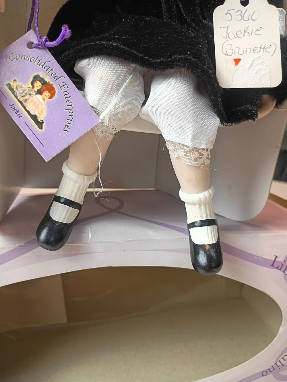 #6015 Linda & Don Paulino Jackie Brunette #5360 Full Porcelain Collectible Doll